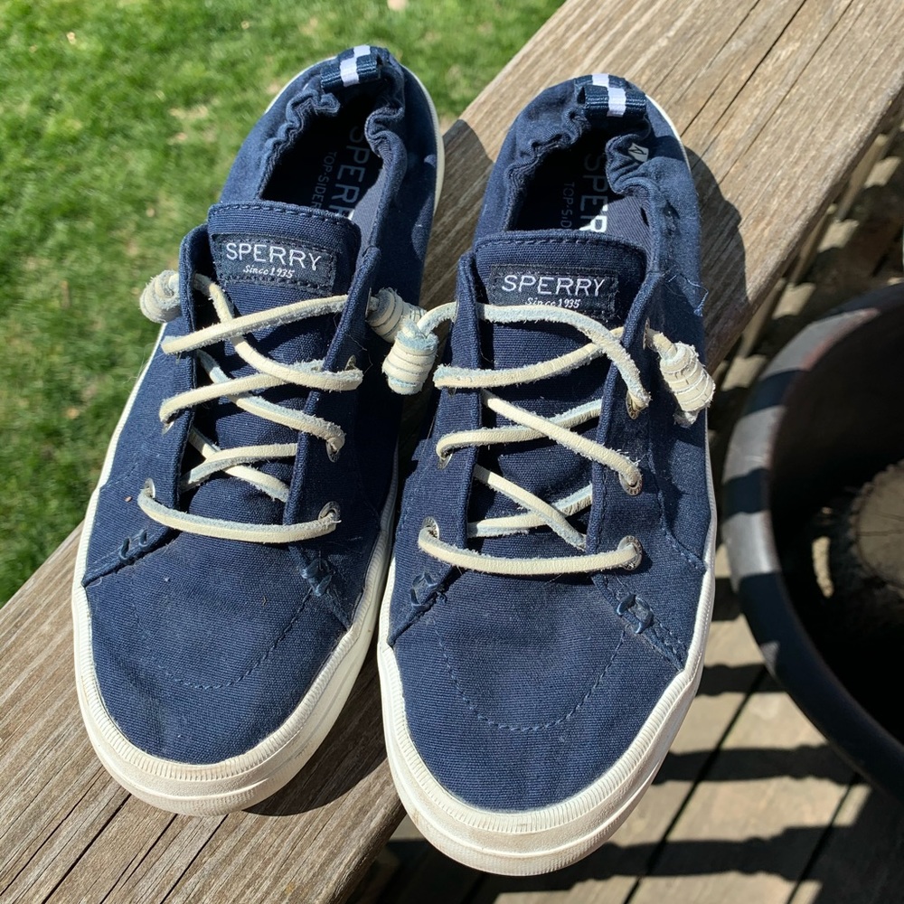 Navy Canvas Sperry Sneakers